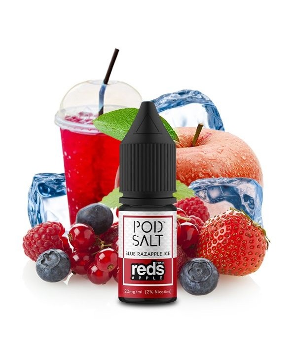 POD SALT FUSION Reds Apple Blue Razapple Ice Nikot...